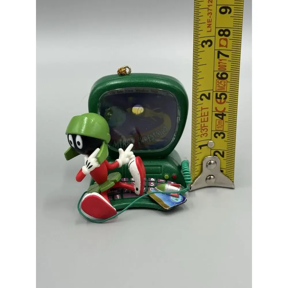 Vintage Looney Tunes Marvin The Martian with Computer Christmas Ornament